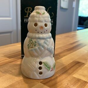 Belleek Fine Porcelain China Snowman hand crafted in Ireland